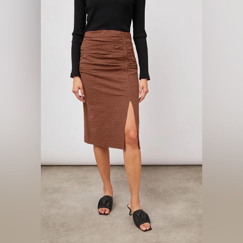 NWT Rails Luci Skirt Russet Gingham- XL